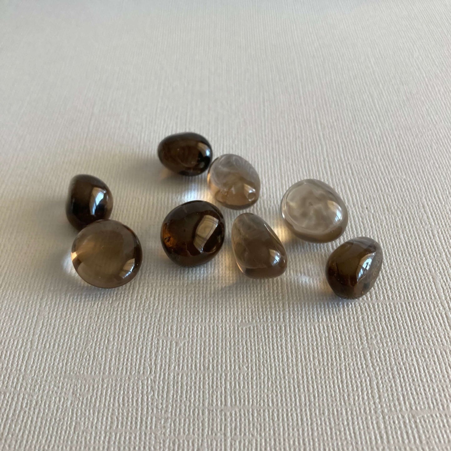 Group of small Smokey Quartz tumbles