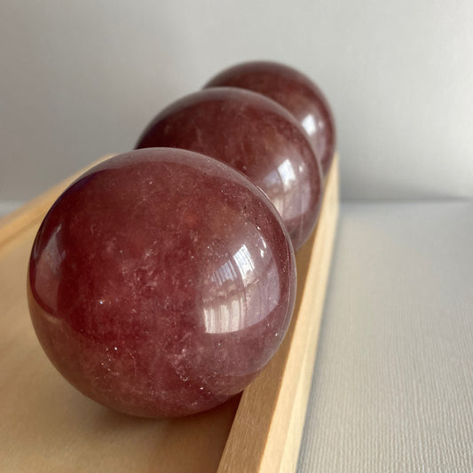 Strawberry Quartz / Red Aventurine Spheres