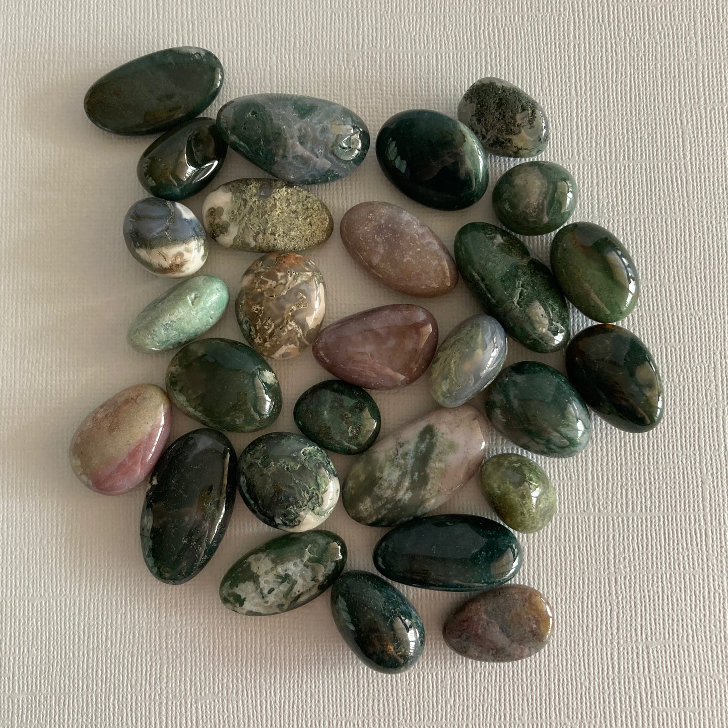 Moss Agate Tumbles