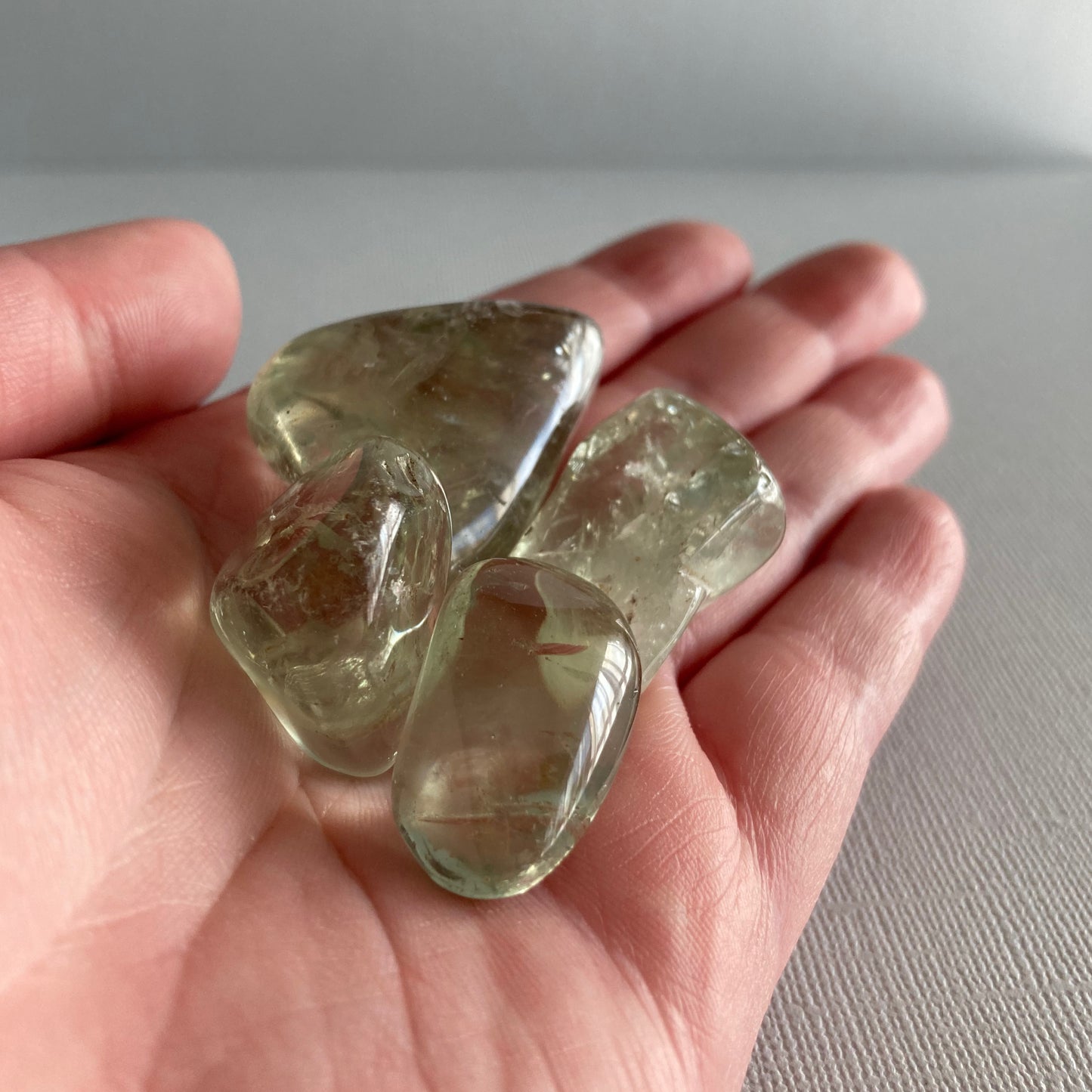 Prasiolite / Green Amethyst Tumbles