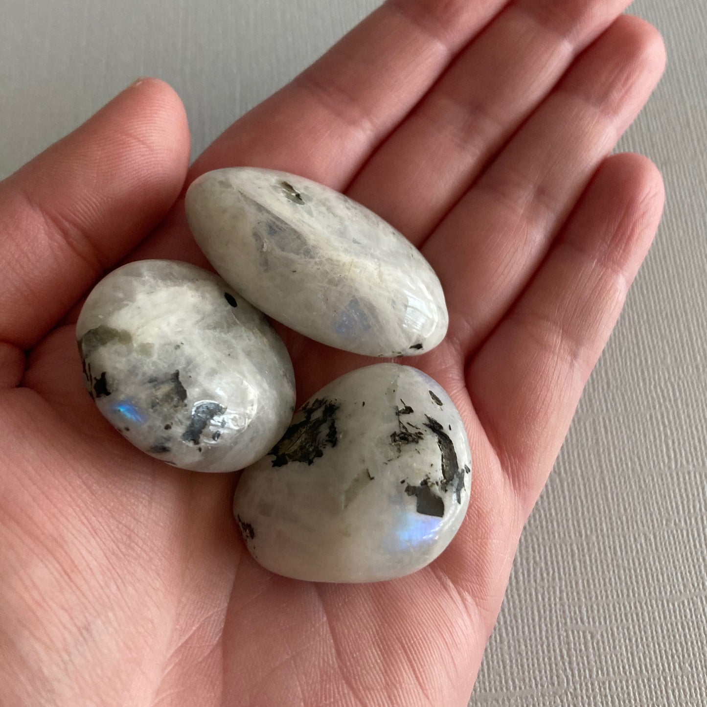 Rainbow Moonstone Tumbles - High Quality