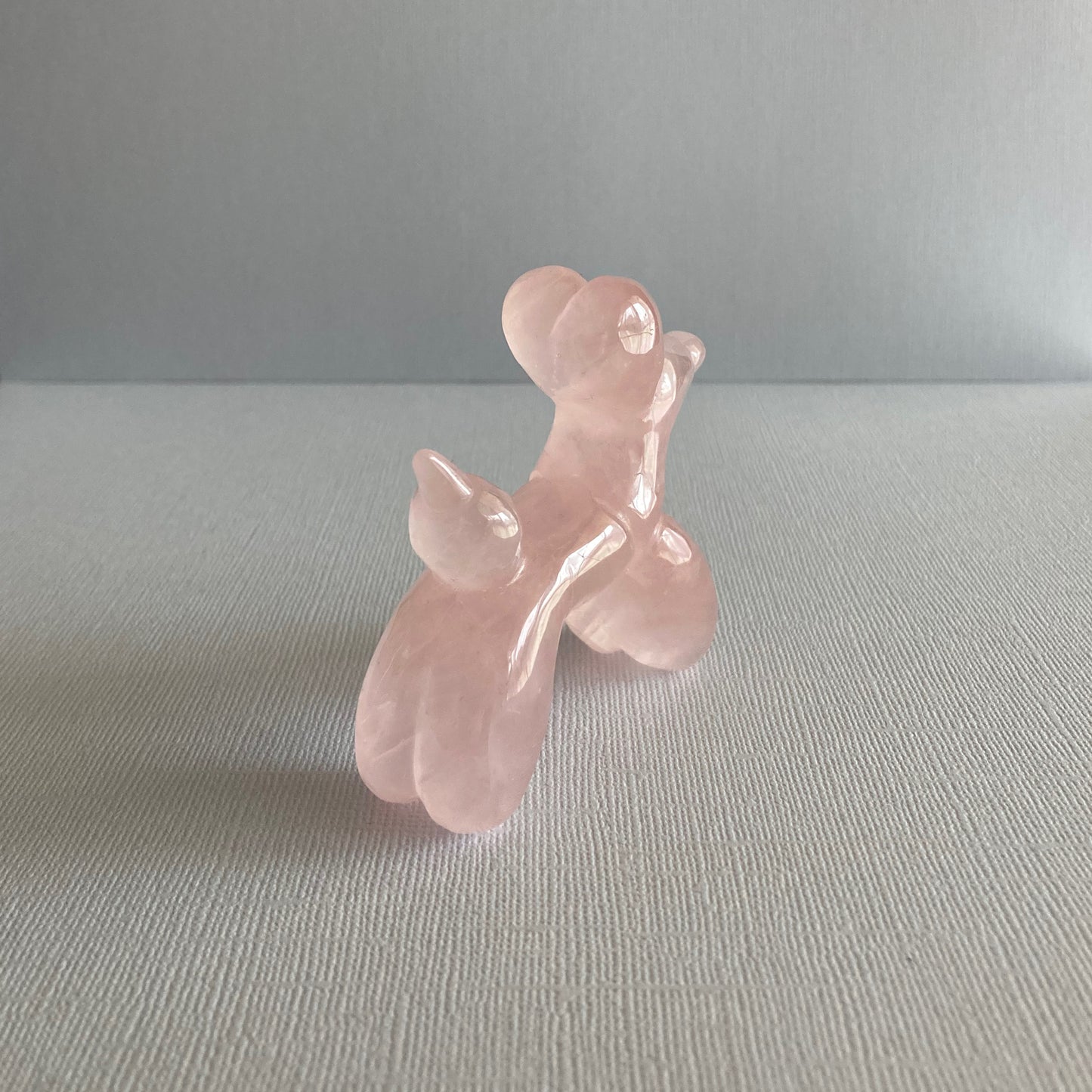 Rose Quartz Balloon Dogs