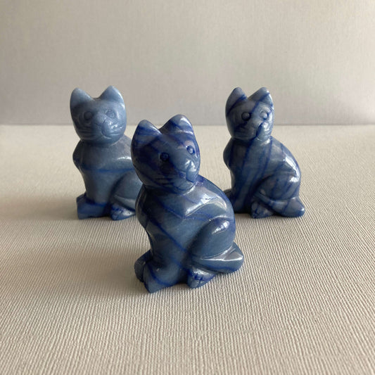 Blue Aventurine Cats