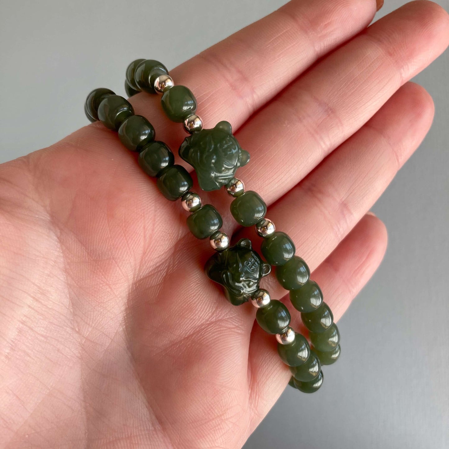 Nephrite Jade Bracelet - Tiger