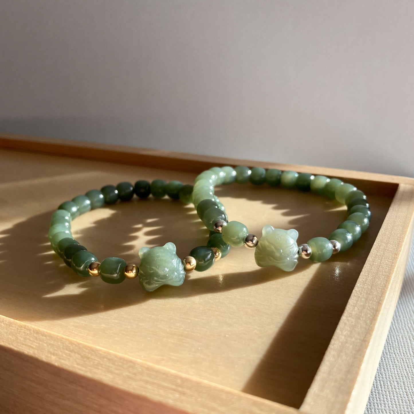 Nephrite Jade Bracelet - Tiger