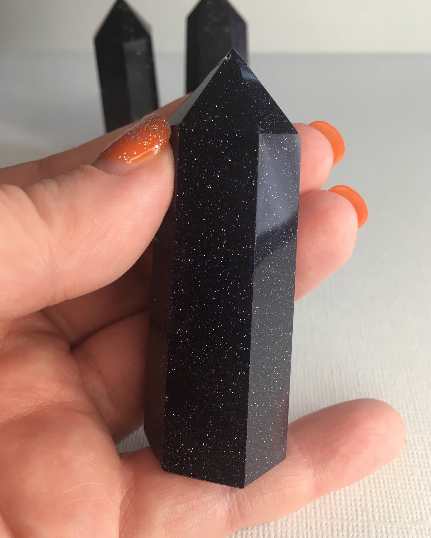 Blue Goldstone / Blue Sandstone Towers - Small