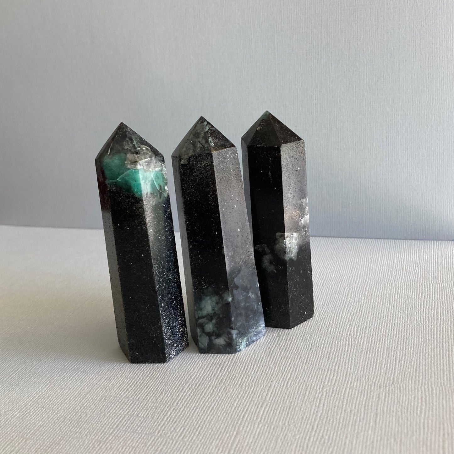 Pyrite 'Disco' Emerald Towers