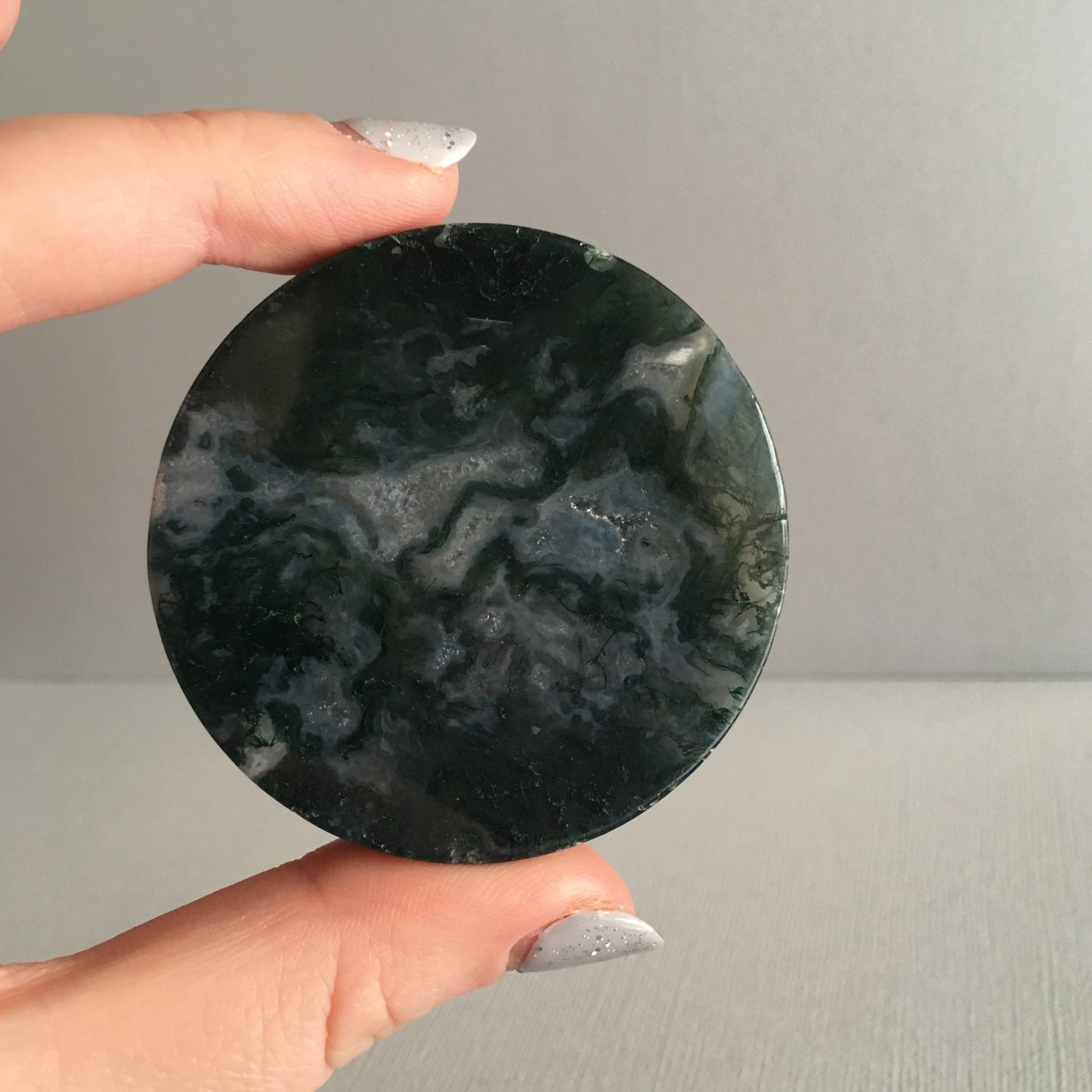 Moss Agate Coasters / Discs