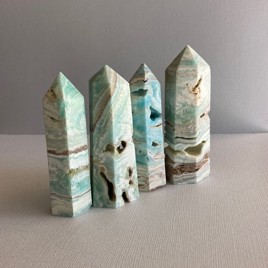 Blue Aragonite Towers